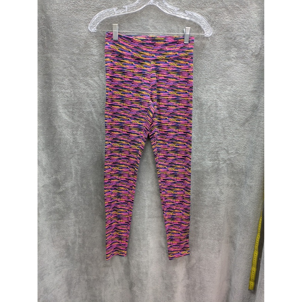 Activewear Leggings Juniors Small Dopamine Vibrant Colorful Space Dye Athleisure